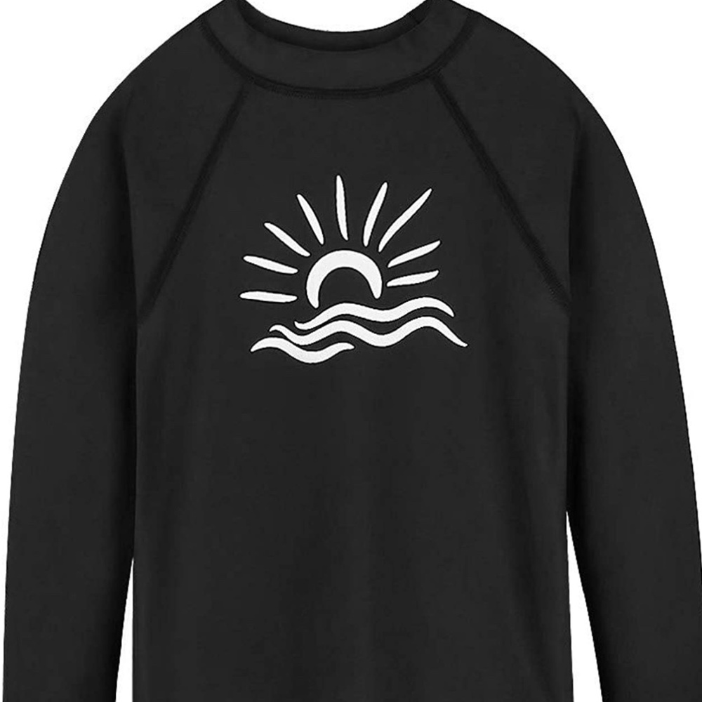 Boys Long Sleeve Rashgurad Swimsuit UPF 50+ Kids Swimwear Sunsuits